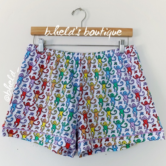 Roller Rabbit Disco Monkey Polo Pajamas in Rainbow Size Medium M Brand New NWT - Picture 10 of 17